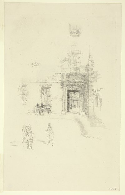 Nádvoří, nemocnice Chelsea od James Abbott McNeill Whistler