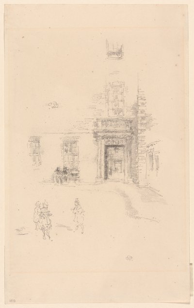 Nádvoří, nemocnice Chelsea od James Abbott McNeill Whistler
