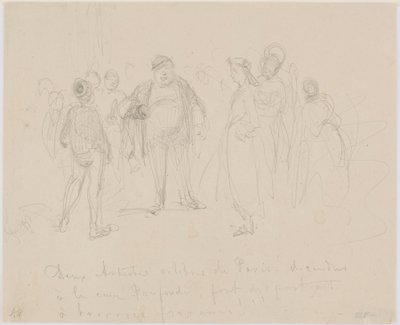 Dva slavní umělci z Paříže od James Abbott McNeill Whistler