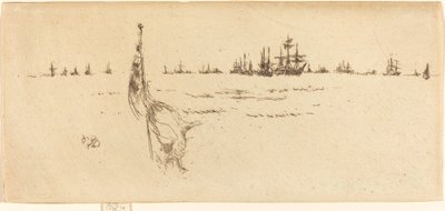 Namáčení vlajky od James Abbott McNeill Whistler