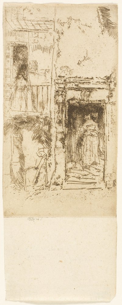 Dveře, stáje - Loches od James Abbott McNeill Whistler