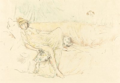Zahalená postava, ležící od James Abbott McNeill Whistler