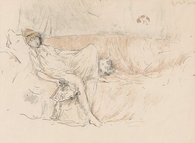 Zahalená postava, ležící od James Abbott McNeill Whistler