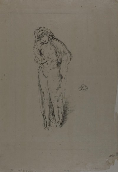 Zahalená postava, stojící od James Abbott McNeill Whistler