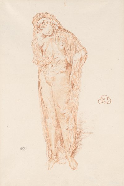 Zahalená postava, stojící od James Abbott McNeill Whistler
