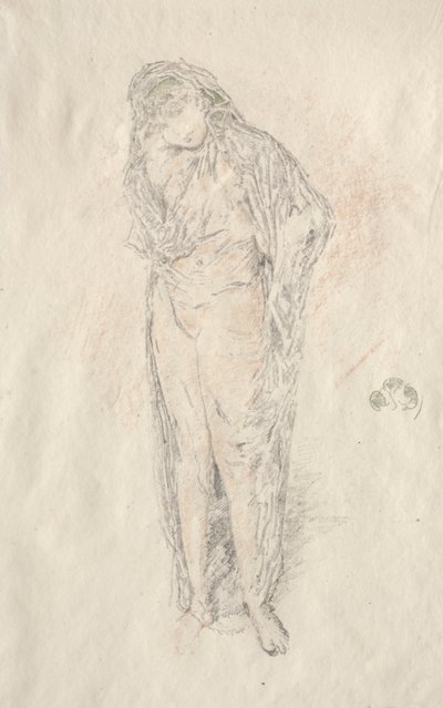 Stojící zahalená postava od James McNeill Whistler