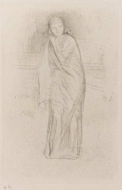 Oblečený model od James Abbott McNeill Whistler