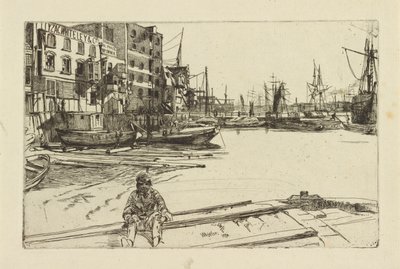 Eagle Wharf (Tyzac Whiteley and Co.) od James Abbott McNeill Whistler
