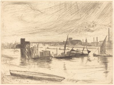 Brzy ráno, Battersea od James Abbott McNeill Whistler