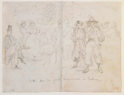 Vstoupil na Velkou promenádu ​​v Badenu od James Abbott McNeill Whistler