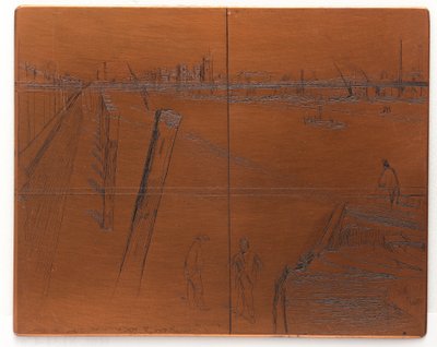 Leptací deska: Millbank od James Abbott McNeill Whistler