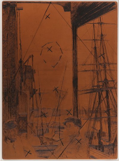 Leptací deska: Rotherhithe od James Abbott McNeill Whistler