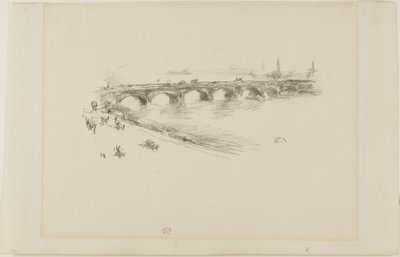 Večer, Malý most Waterloo od James Abbott McNeill Whistler