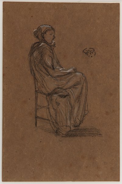 Ženská postava, sedící od James Abbott McNeill Whistler