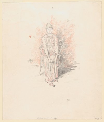 Studie postavy v barvách od James Abbott McNeill Whistler