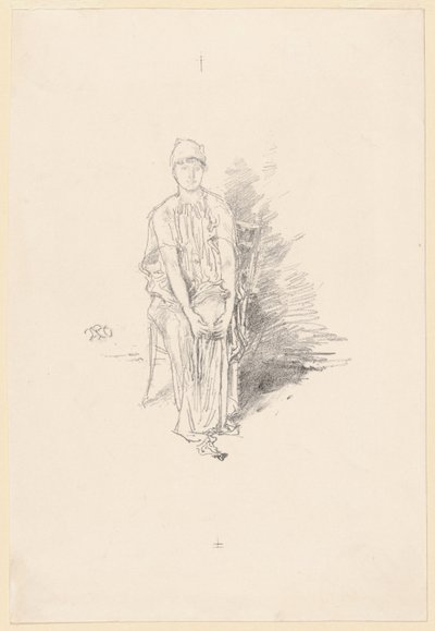 Studie postavy v barvách od James Abbott McNeill Whistler