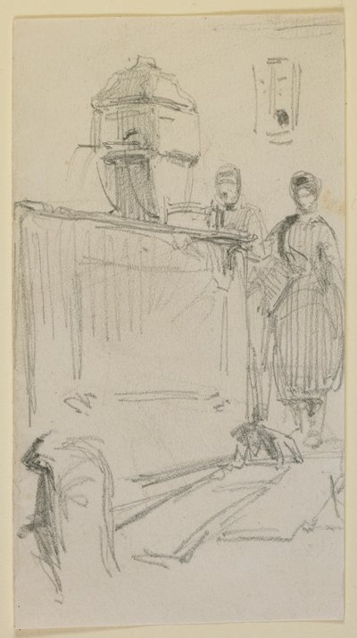Postavy u fontány od James Abbott McNeill Whistler