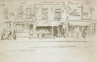Rybí obchod, Chelsea od James McNeill Whistler