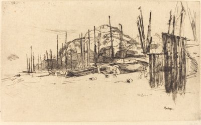 Rybářské lodě, Hastings od James Abbott McNeill Whistler