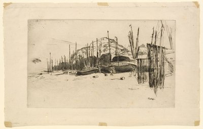 Rybářské lodě, Hastings od James Abbott McNeill Whistler