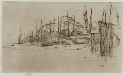 Rybářské lodě, Hastings od James Abbott McNeill Whistler