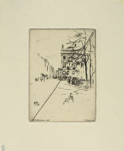 Náměstí Fitzroy Square od James McNeill Whistler