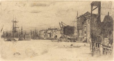 Free Trade Wharf od James Abbott McNeill Whistler
