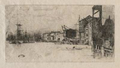 Free Trade Wharf od James McNeill Whistler