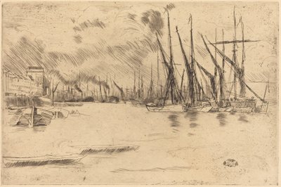 Od schodů u nakládaných sleďů od James McNeill Whistler