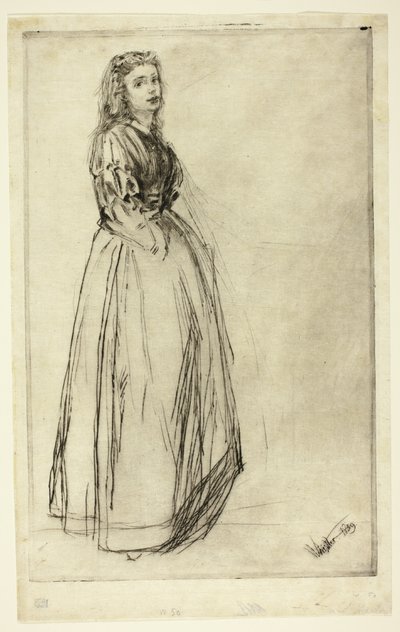 Fumette, stojící od James Abbott McNeill Whistler