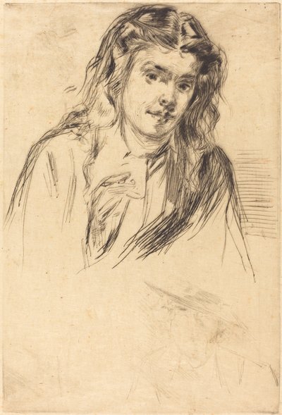 Ohnutá hlava Fumette od James Abbott McNeill Whistler