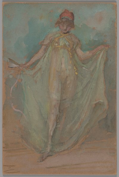 Zelená a modrá: Tanečnice od James McNeill Whistler