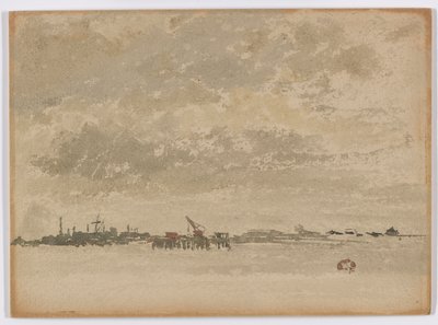 Šedá a stříbrná – Purfleet od James Abbott McNeill Whistler