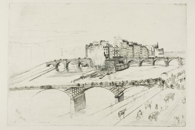 Isle of the City, Paříž od James Abbott McNeill Whistler