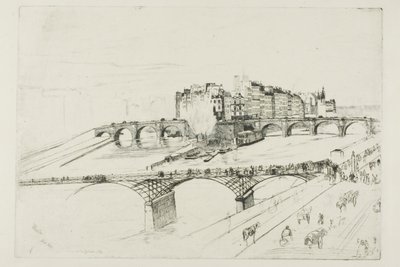 Isle of the City, Paříž od James McNeill Whistler