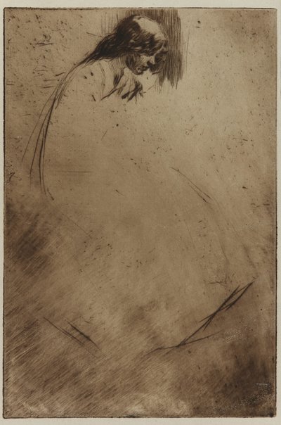 Joova ohnutá hlava od James Abbott McNeill Whistler