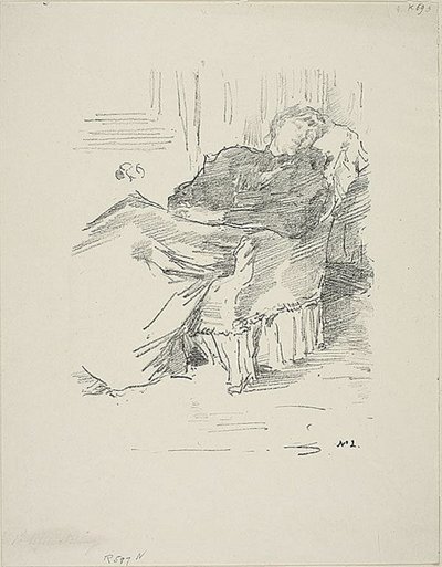 Krásná spící dáma od James Abbott McNeill Whistler