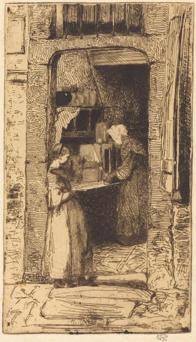Prodavačka hořčice od James McNeill Whistler