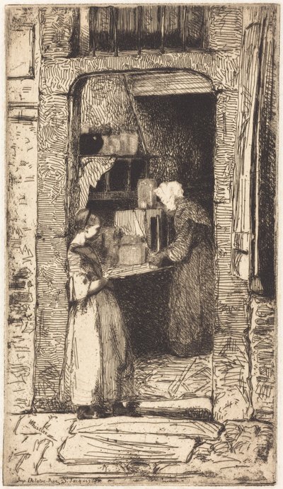 Prodavačka hořčice od James McNeill Whistler