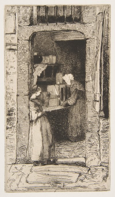Prodavačka hořčice od James McNeill Whistler