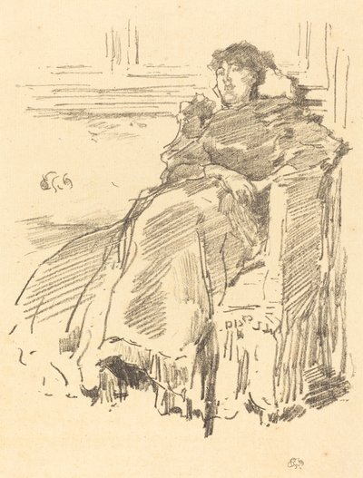 Červené šaty od James Abbott McNeill Whistler