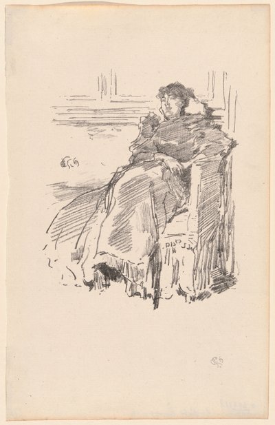Červené šaty od James Abbott McNeill Whistler