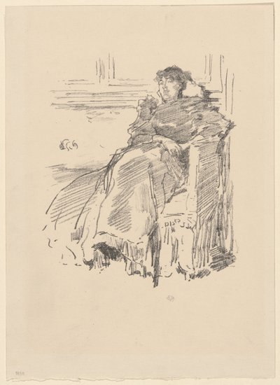Červené šaty od James McNeill Whistler