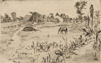 Krajina s koňmi od James Abbott McNeill Whistler