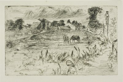 Krajina s koňmi od James Abbott McNeill Whistler