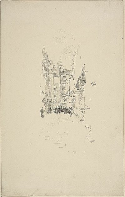 Malý dvůr, Trh sukna od James Abbott McNeill Whistler
