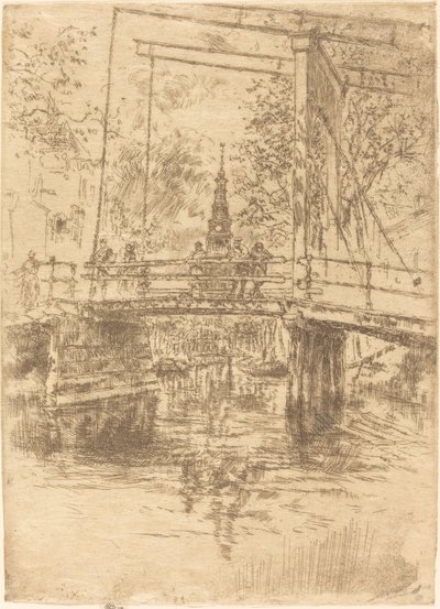 Malý padací most, Amsterdam od James Abbott McNeill Whistler