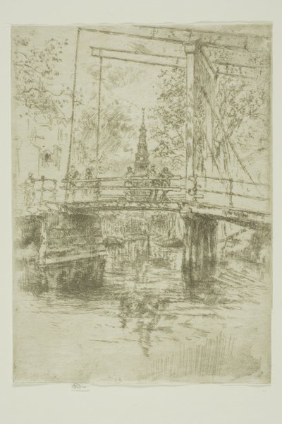 Malý padací most, Amsterdam od James Abbott McNeill Whistler