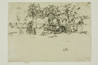 Malá terasa, Lucemburské zahrady od James Abbott McNeill Whistler
