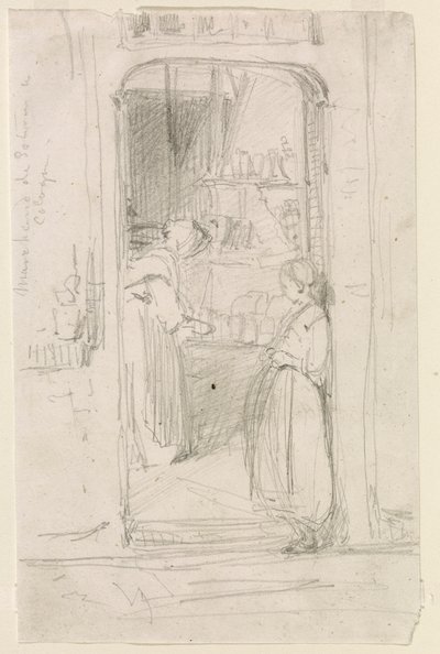 Obchodník s dýněmi v Kolíně nad Rýnem od James Abbott McNeill Whistler